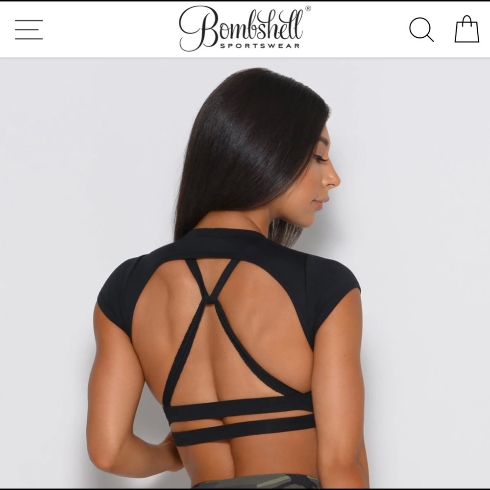 Black Bombshell Muscle Back Tee